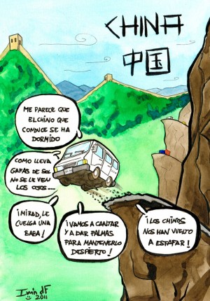 Un comic (una viñeta en realidad) sobre mi viaje a China